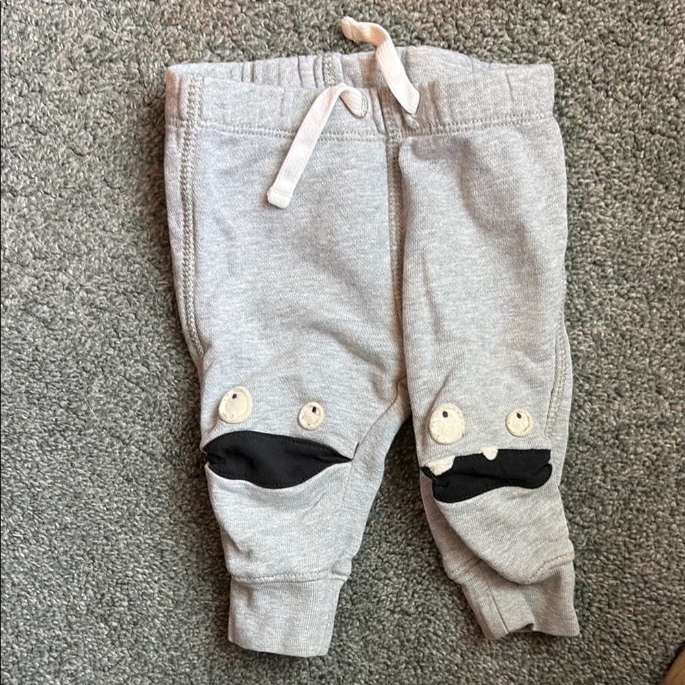 Cute Monster Face Baby Joggers